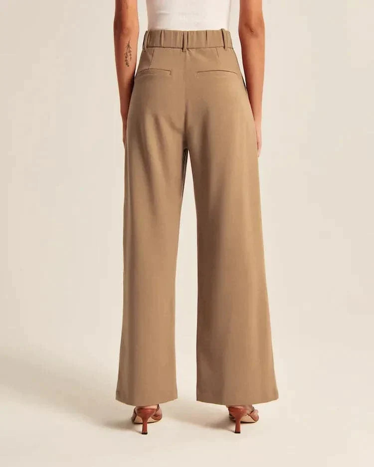 Élanor | Hoge Taille Wijde Pijp Broek voor Dames