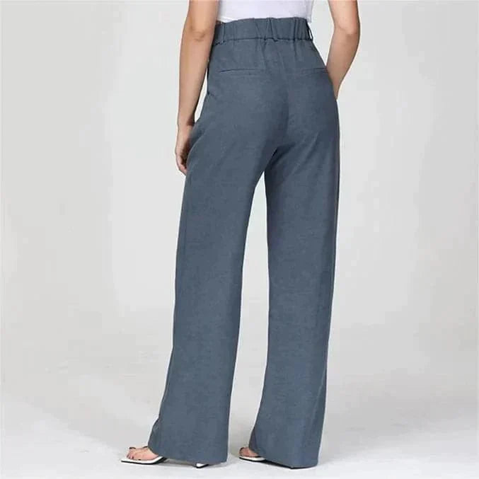 Élanor | Hoge Taille Wijde Pijp Broek voor Dames