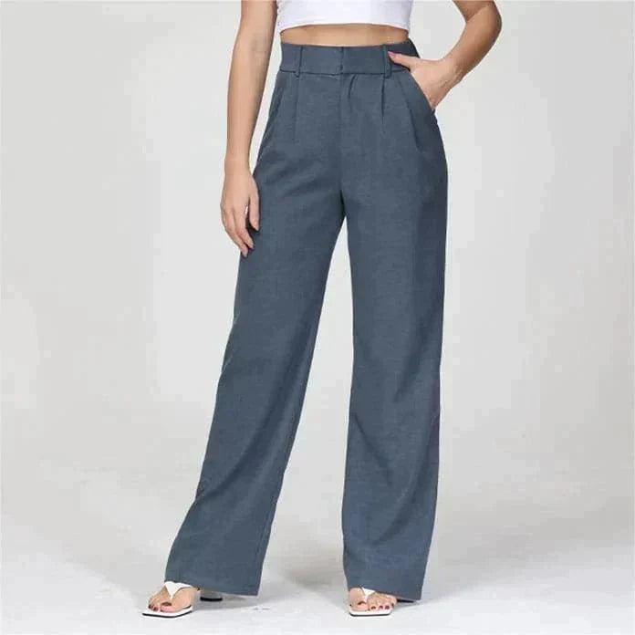 Élanor | Hoge Taille Wijde Pijp Broek voor Dames