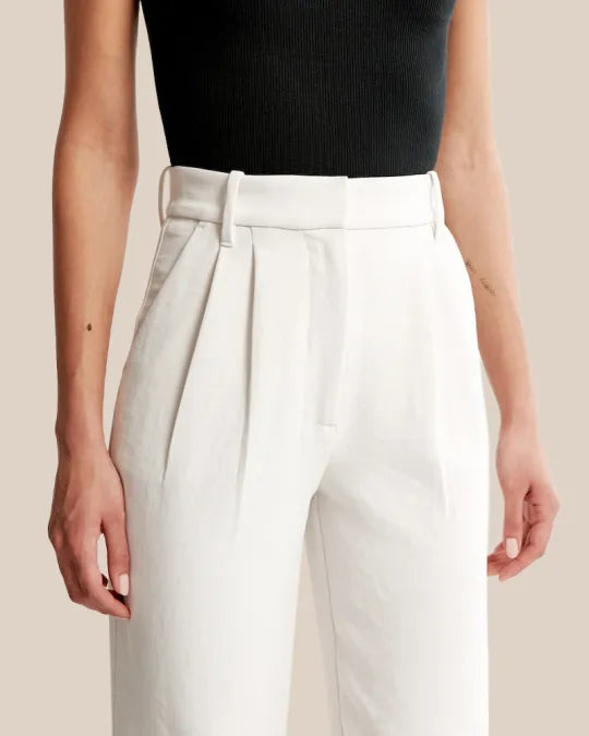 Élanor | Hoge Taille Wijde Pijp Broek voor Dames