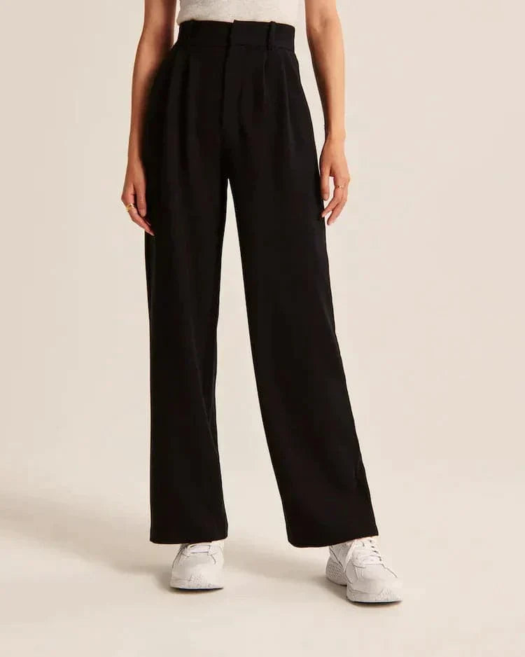 Élanor | Hoge Taille Wijde Pijp Broek voor Dames