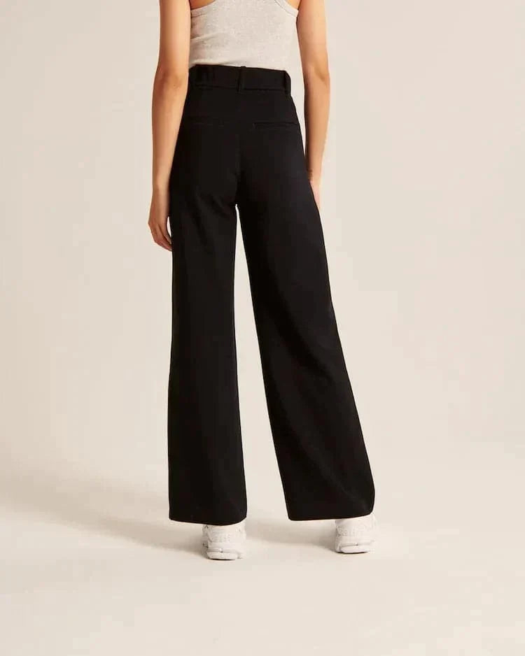 Élanor | Hoge Taille Wijde Pijp Broek voor Dames