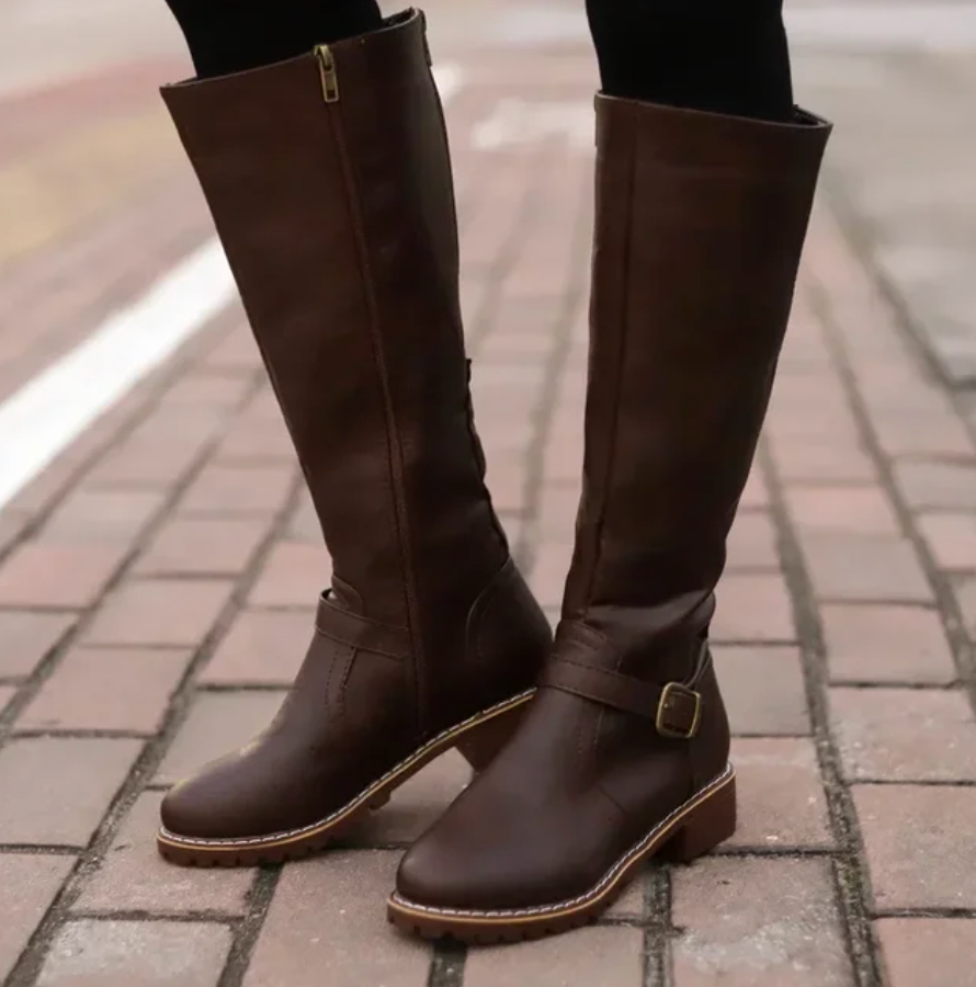 Aurevo Elegante Dameslaarzen met Antislip Zool en Verwijderbaar Voetbed