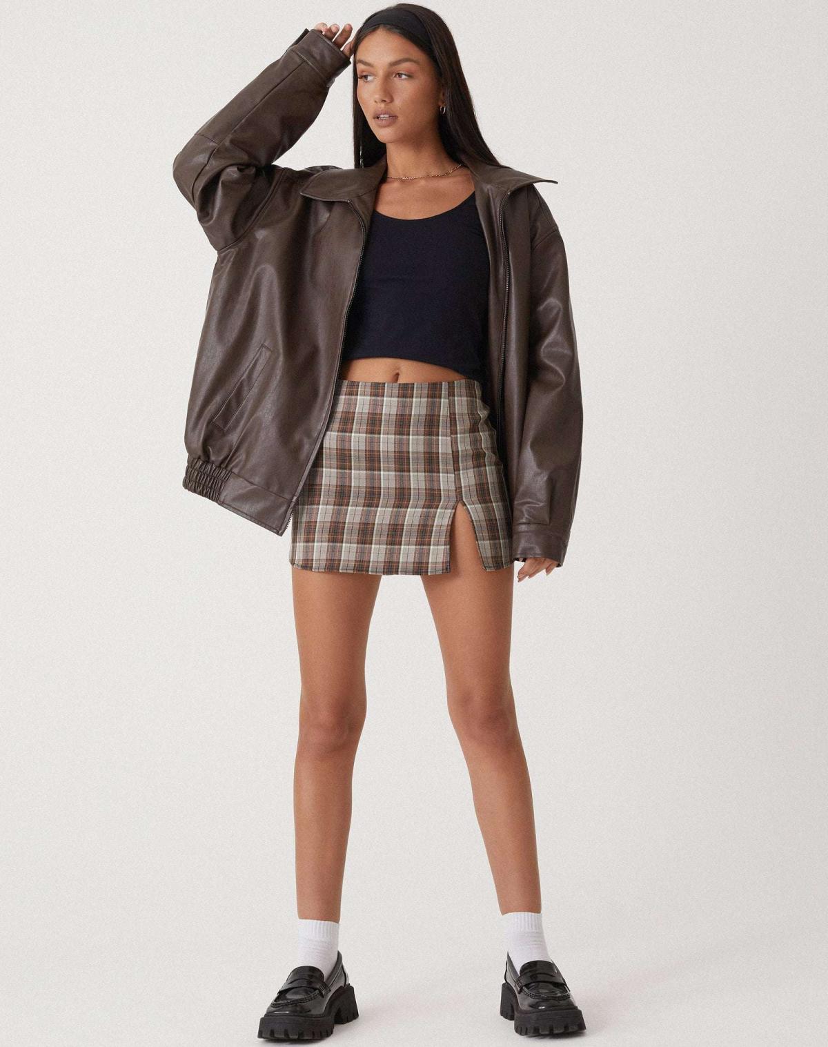 Veloria Oversized Leren Damesjas – Losse Zomerjas van Echt Leer