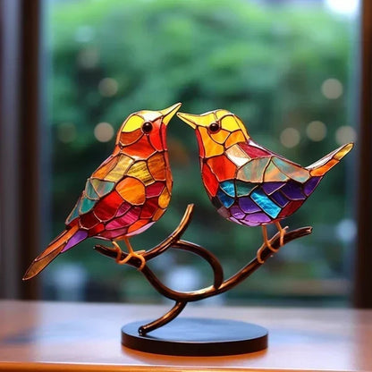 Élanor – Handgemaakt glazen vogelbeeld voor interieurdecoratie
