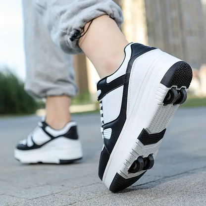 Élanor Rolsportschoenen met Afneembare Wieltjes voor Kinderen en Volwassenen