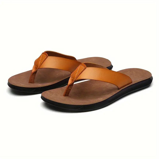 Poralo - Heren Orthopedische Slippers van Echt Leer
