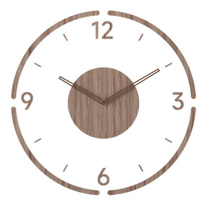 Évoque – Moderne Wandklok van Acryl en Hout 30 cm voor Woonkamer en Kantoor