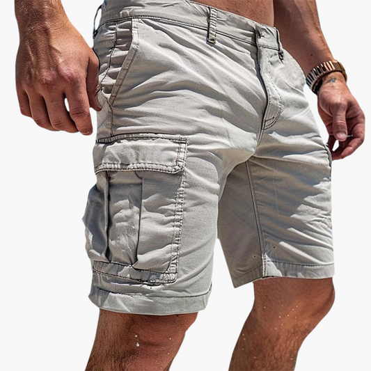 Monde Heren cargo shorts knielengte met sneldrogende stof en meerdere zakken