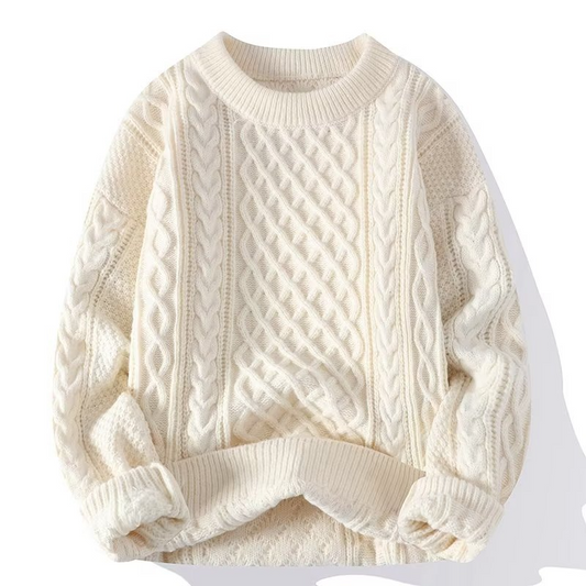 Monde Damestrui van wol – Klassieke warme pullover met lange mouwen