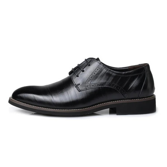 Élanor Heren Oxford Schoenen van Vegan Leer met Klassieke Vetersluiting