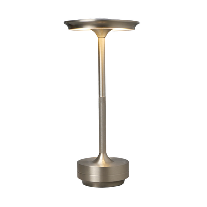 Évoque Dimbare Draadloze Tafellamp – Aluminium, Oplaadbaar & Waterdicht