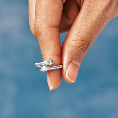 Élanor Verstelbare Ring van 925 Sterling Zilver – Omhelzing Design