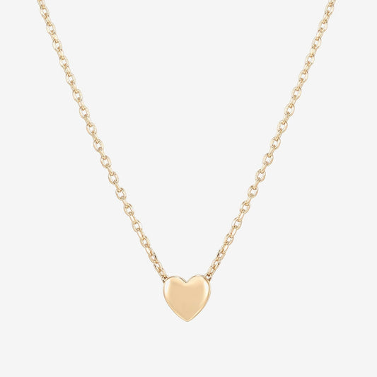 Monde Dames Ketting met Hartvormige Hanger – Verguld Metaal – Minimalistisch Design – Lengte 45 cm