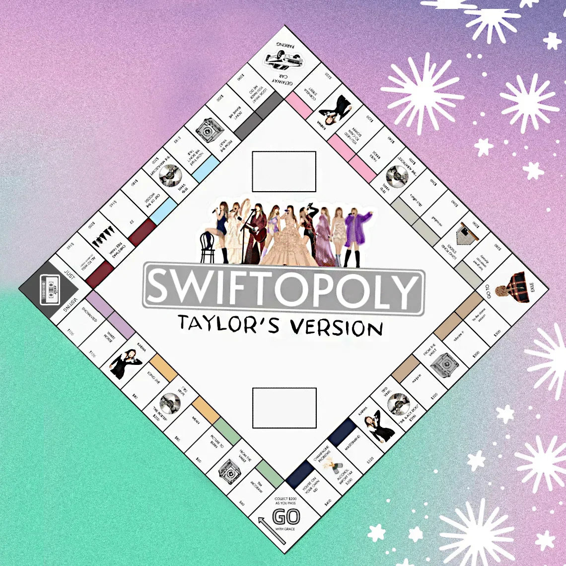 SWIFTOPOLY Bordspel – Muziekeditie Geïnspireerd