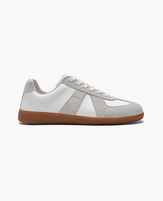 Veloria Leren Sneakers van Leer en Suède – Lage Instap met Verfijnde Afwerking