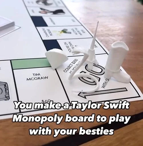 SWIFTOPOLY Bordspel – Muziekeditie Geïnspireerd
