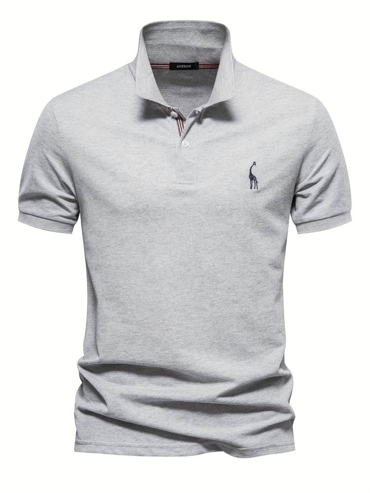 Monde Heren Polo met Korte Mouwen – Klassiek Design – Katoenmix – Regular Fit – Marineblauw