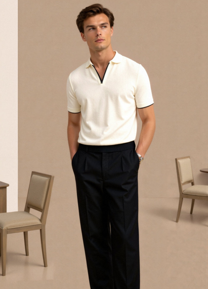 Élanor Slim Fit Polo voor Heren – Katoen met Moderne, Getailleerde Pasvorm