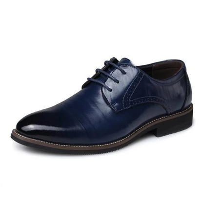 Élanor Heren Oxford Schoenen van Vegan Leer met Klassieke Vetersluiting