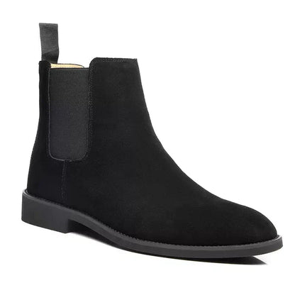 Veloria Kalfsleren Suède Chelsea Boots met Leren Binnenzool – Heren Instaplaarzen