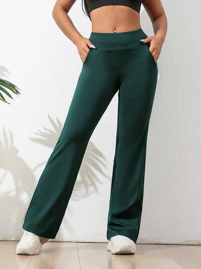 Élanor | Comfortabele dames yogabroek met elastische taille en flared pasvorm