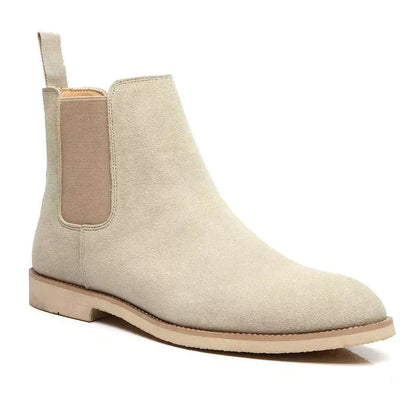 Veloria Kalfsleren Suède Chelsea Boots met Leren Binnenzool – Heren Instaplaarzen