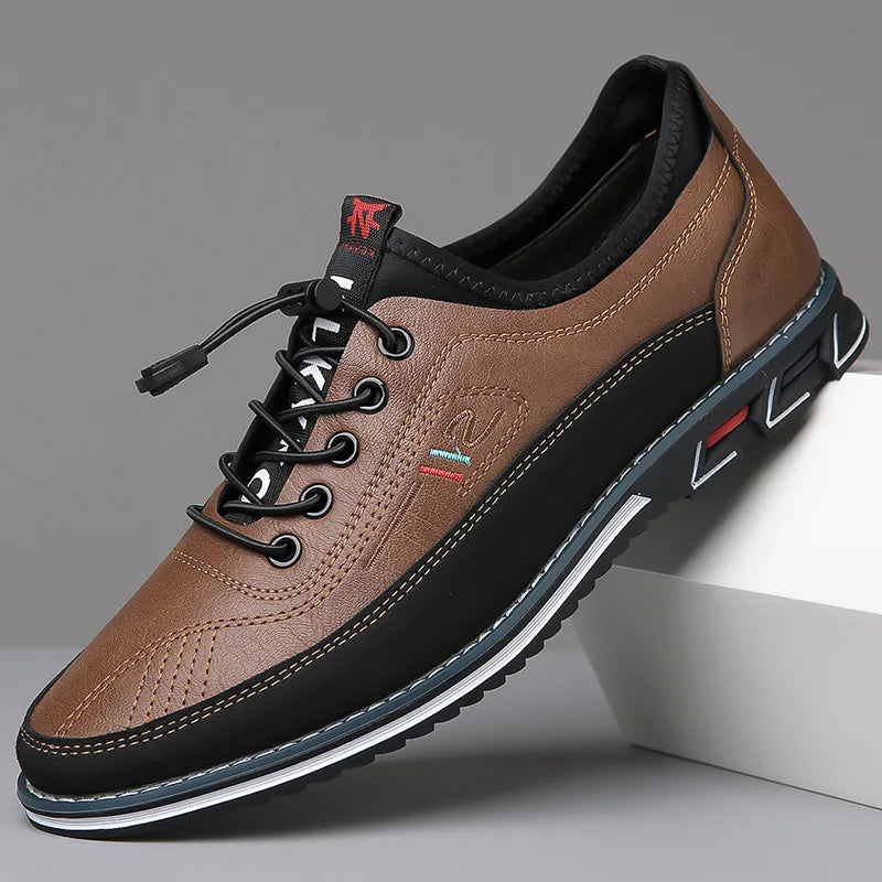 Aureum Oxford Herenschoenen van Leder – Klassieke Veterschoenen voor Business en Casual