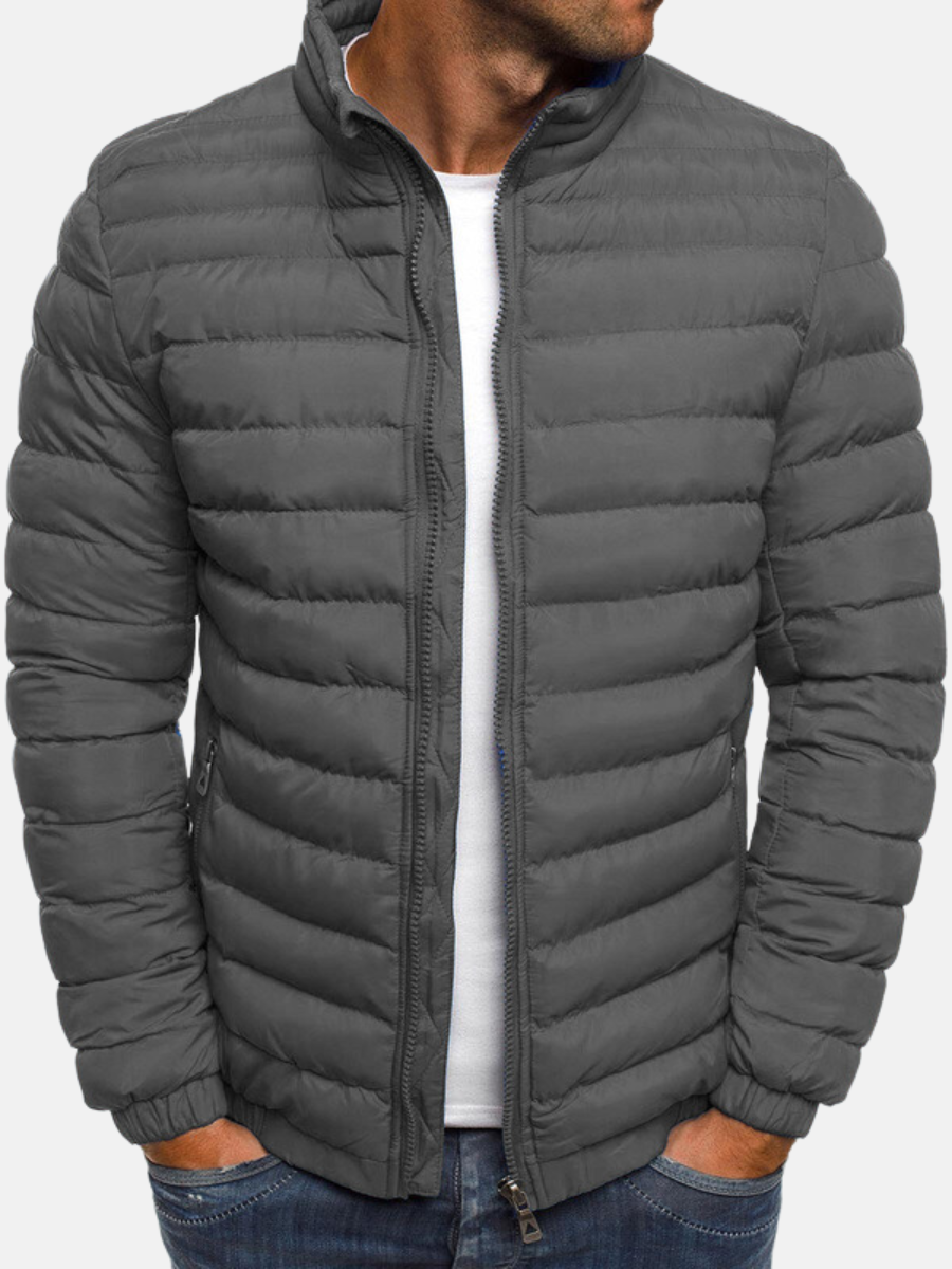 Veloria Heren Steppjack met Elegante Quilted Afwerking – Warm en Stijlvol