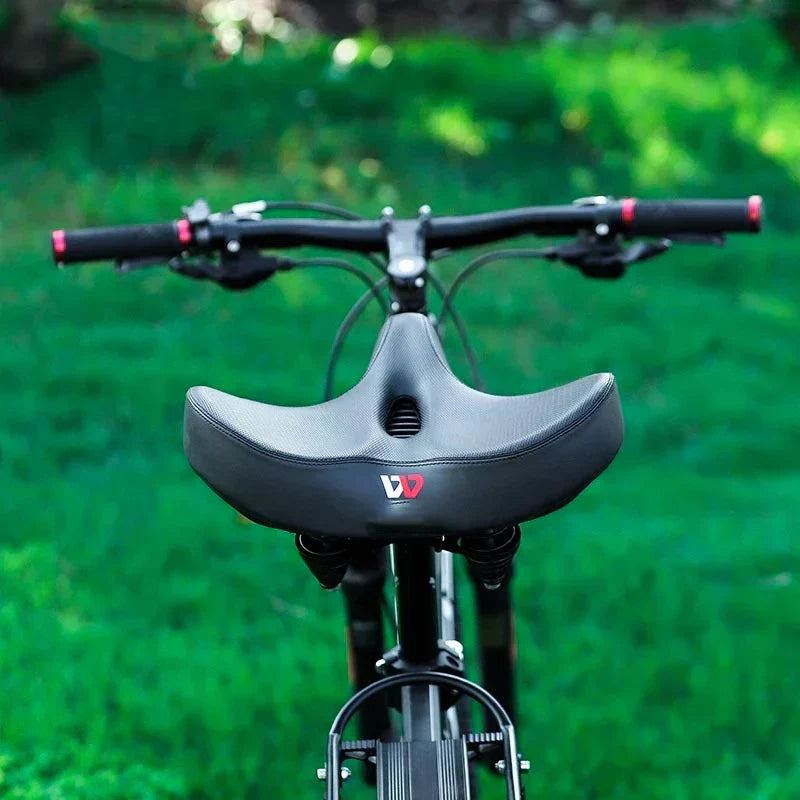 Veloria ergonomisch en extra breed fietszadel met universele bevestiging