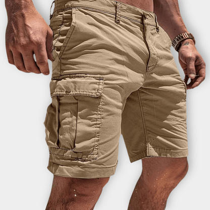 Aurevo Heren Cargo Shorts van Katoen – Lichtgewicht en Ademend met Ruime Zakken