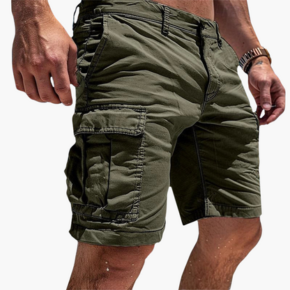 Monde Heren cargo shorts knielengte met sneldrogende stof en meerdere zakken