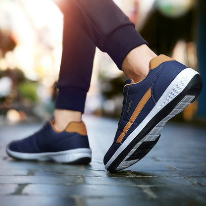 Monde Orthopedische Leren Sneakers voor Heren met Antislip Zool