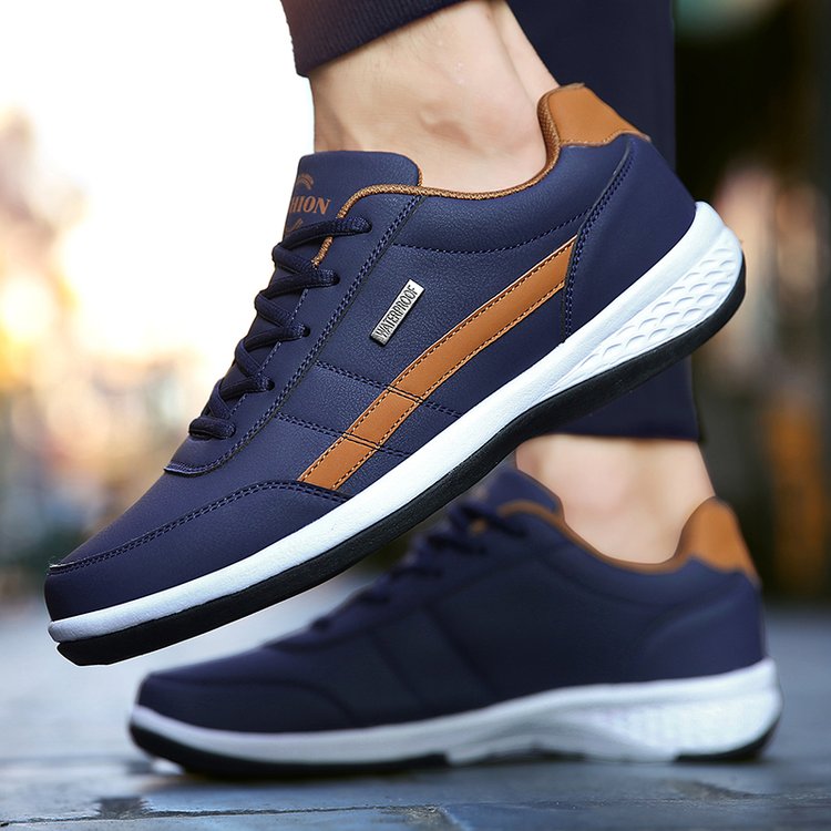 Monde Orthopedische Leren Sneakers voor Heren met Antislip Zool