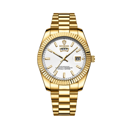 Évoque Luxe Horloge met Verstelbare Band en Waterbestendig Design