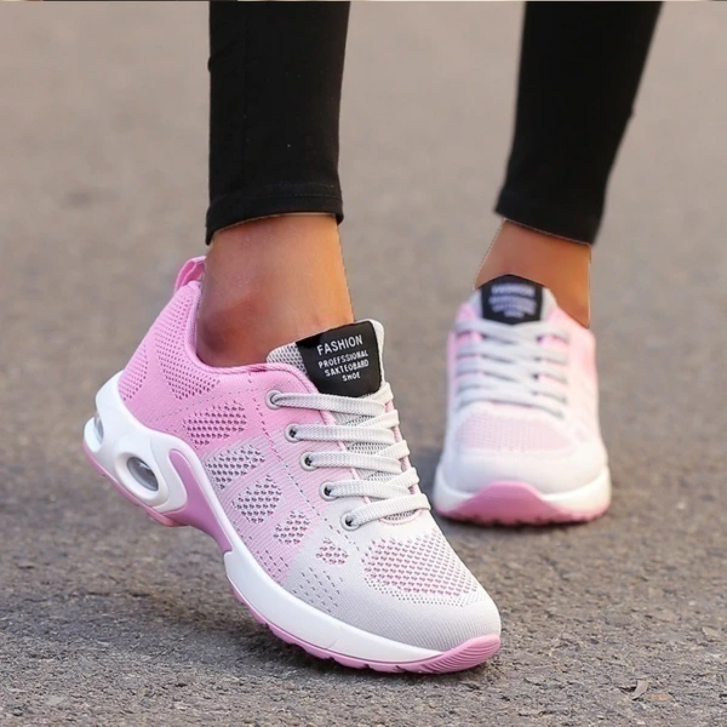 Élanor Dames Sneakers – Lichtgewicht Ademend Wandelschoenen met Dempende Zool