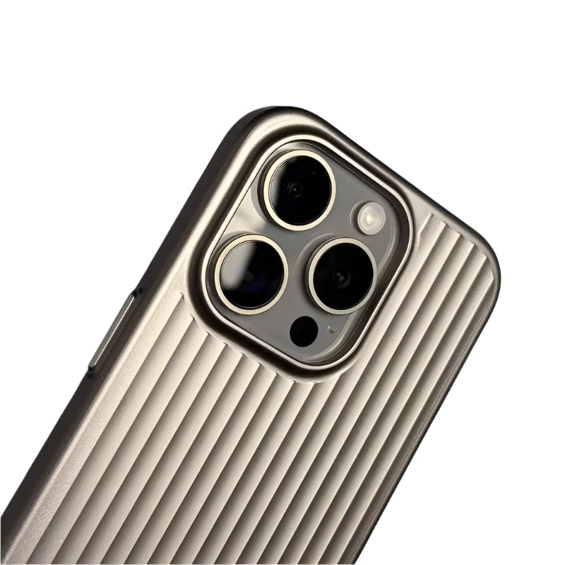 Monde iPhone Hoesje van Titaniumlegering – Ultradun – Schokbestendig – Militair ontwerp – Compatibel met draadloos laden