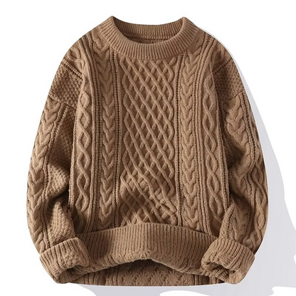 Monde Damestrui van wol – Klassieke warme pullover met lange mouwen
