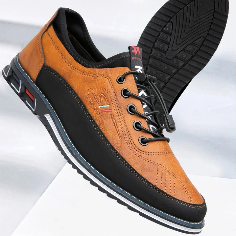 Aureum Oxford Herenschoenen van Leder – Klassieke Veterschoenen voor Business en Casual