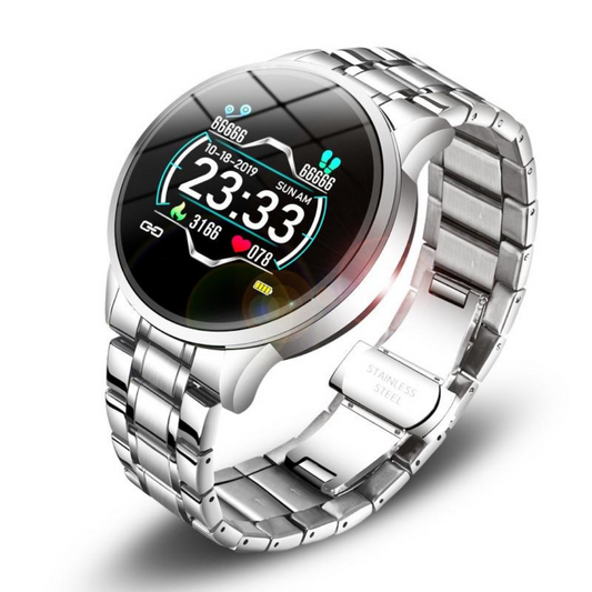 Monde Classic Smartwatch – Zwart – Bluetooth – IP67 – Hartslagmeter – Voor iOS & Android
