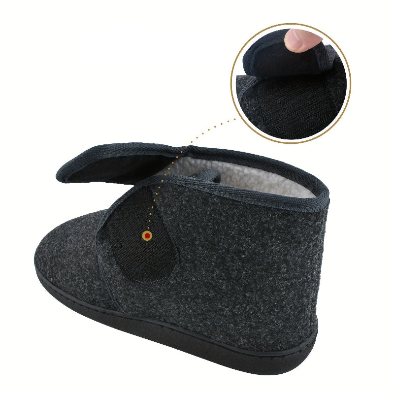 Monde Daan heren pantoffels met klittenbandsluiting