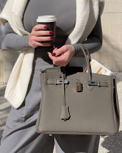Évoque Vegan Suède Tote Tas met Ruime Indeling en Minimalistisch Design