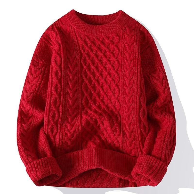 Monde Damestrui van wol – Klassieke warme pullover met lange mouwen
