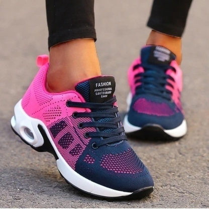 Élanor Dames Sneakers – Lichtgewicht Ademend Wandelschoenen met Dempende Zool