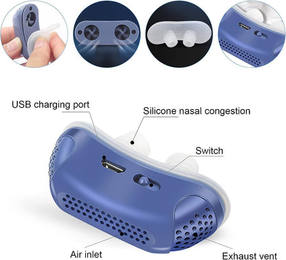 Lekro -  Micro CPAP neusapparaat tegen snurken en slaapapneukk