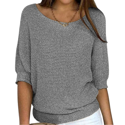 Monde dames trui – zachte katoenmix – ronde hals – lange mouwen – casual fit – verkrijgbaar in maat S t/m 5XL