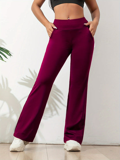 Élanor | Comfortabele dames yogabroek met elastische taille en flared pasvorm