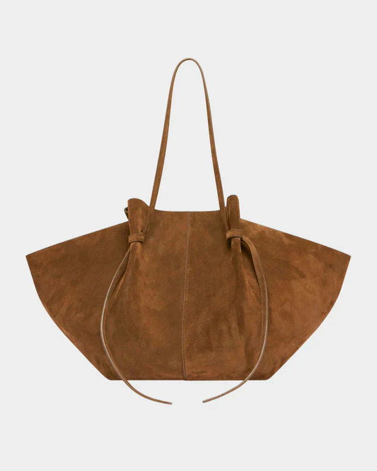 Élanor Suède Tote Tas van Vegan Leer – Ruime Draagtas met Verstelbare Schouderbanden