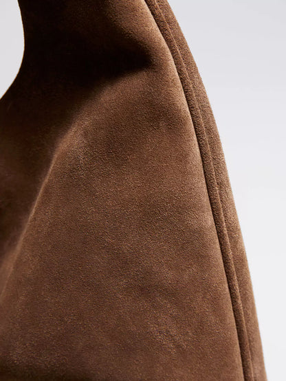 Élanor Vegan Suède Tote Tas met Ruime Binnenkant en Magnetische Sluiting
