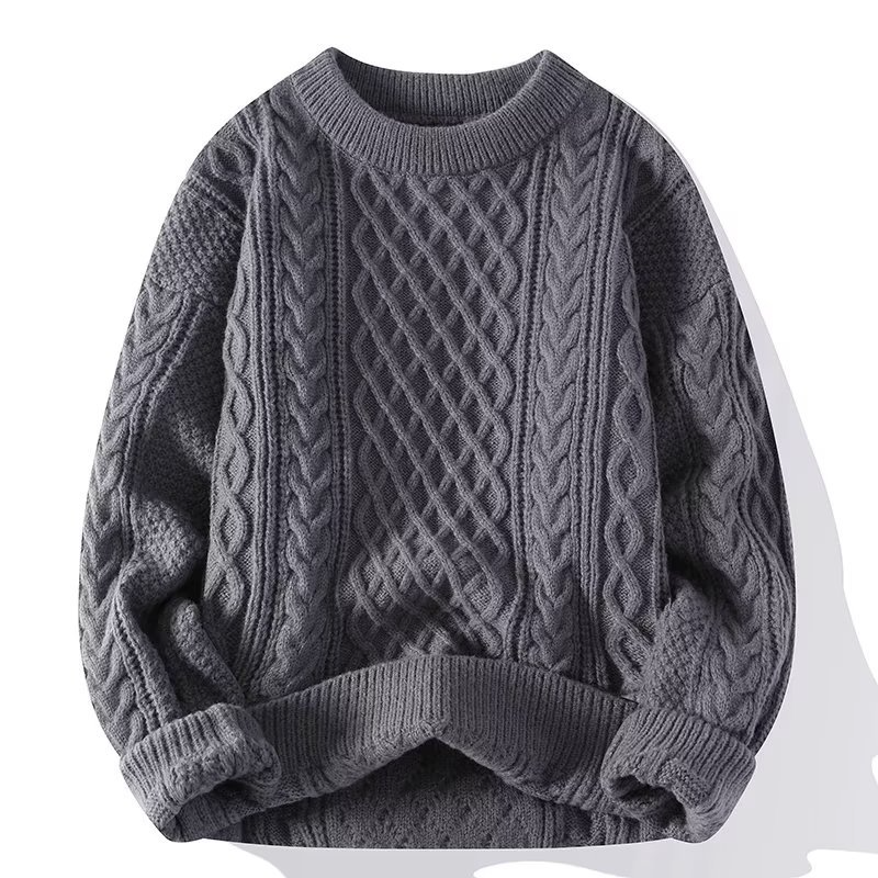 Monde Damestrui van wol – Klassieke warme pullover met lange mouwen